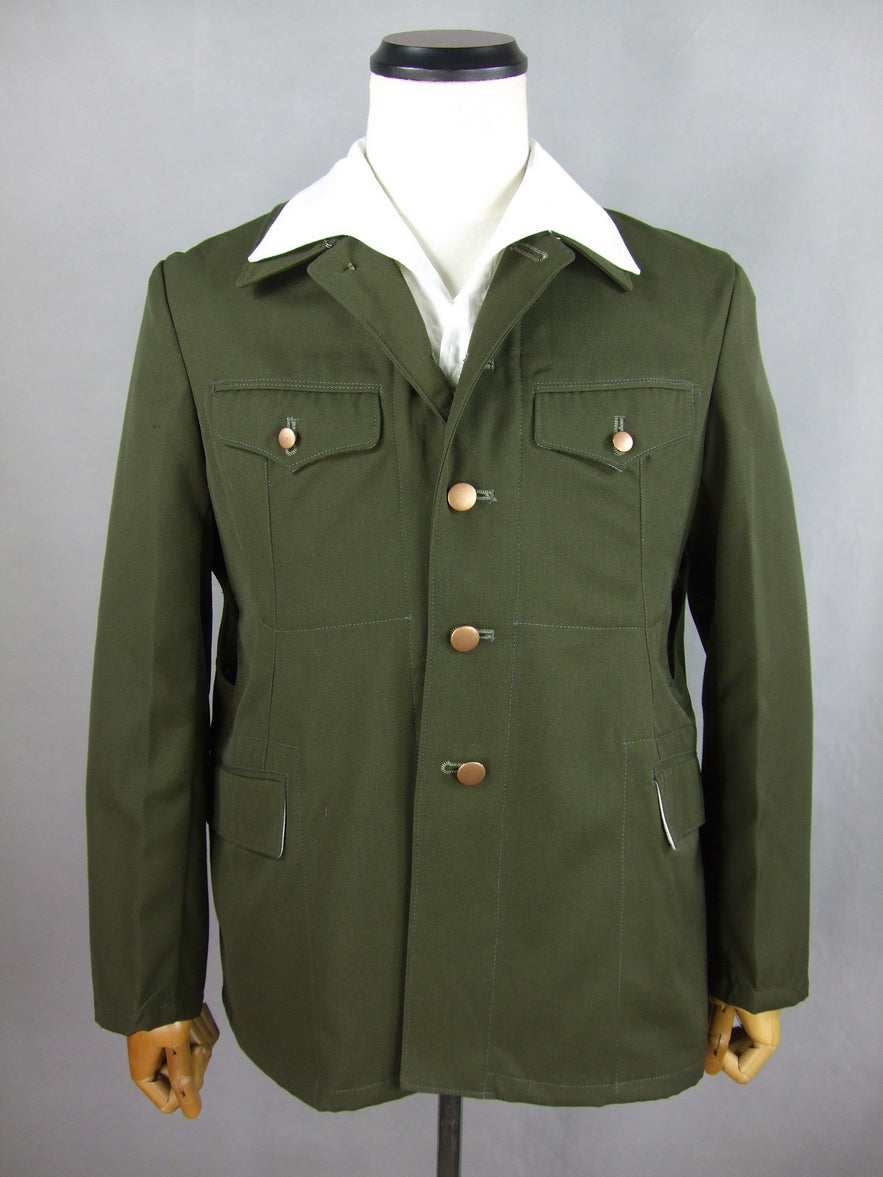 WWII Japanese Officer Tropical Jacket Green Gabardine – Hikishop