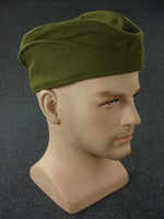 WWII Czechoslovak Green Wool Side Cap