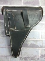 WW2 German P38 Hard Shell Holster Black Leather