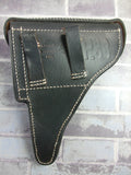 WW2 German P38 Hard Shell Holster Black Leather