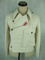 WWII German Heer Panzer HBT Off-White Wrapper Jacket WH